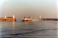 The Princess Anne (GH-2007) arriving at Dover Hoverport